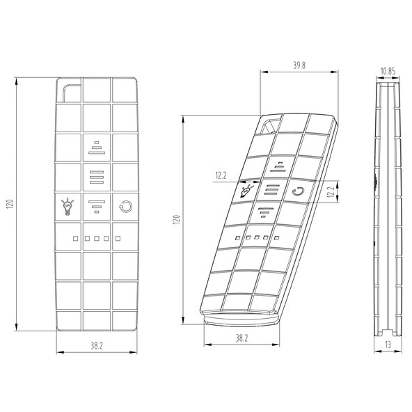 Copertină casetată LED ELOS V2 cu senzor de vânt, culoarea nisipului, 350 x 250 cm