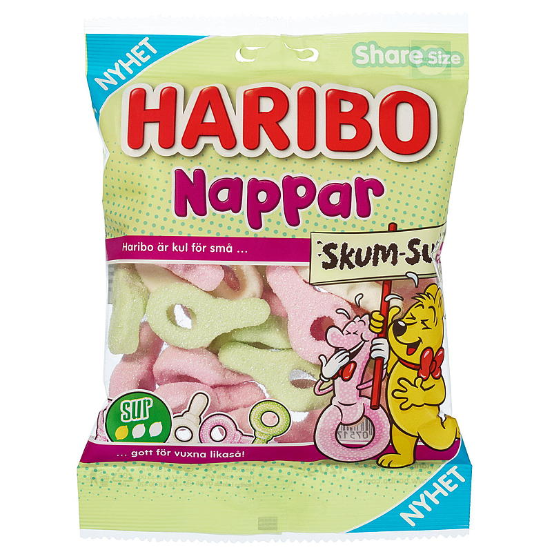 Ciucci Haribo 120 g in schiuma aspra Haribo
