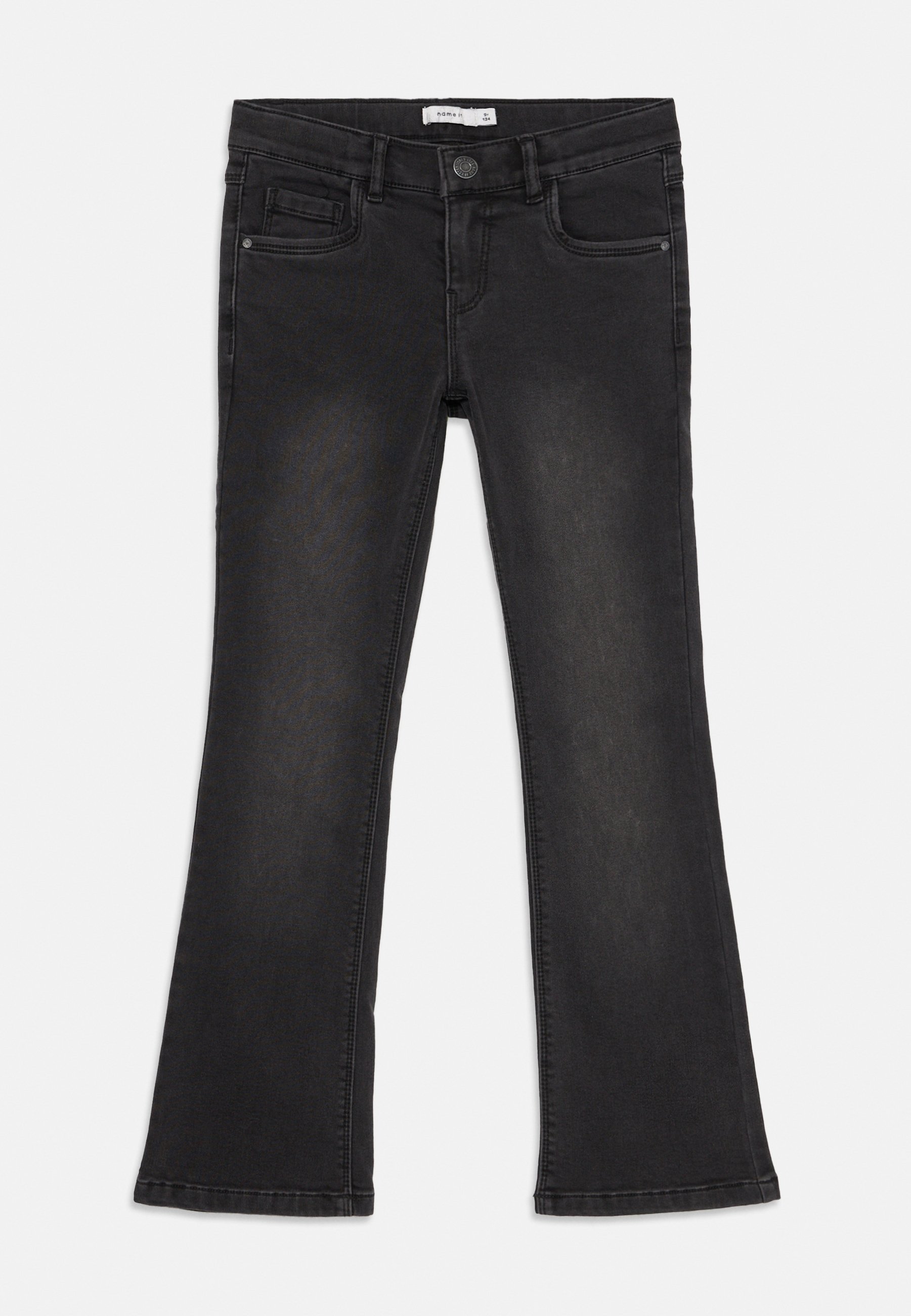 Nomeie como NKFSALLI BOOT FLEECE JEANS - Calça jeans bootcut - jeans preto