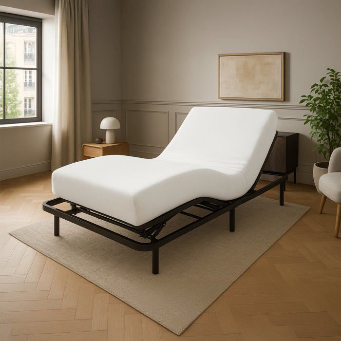 Colchón Visco Dream 70x190 de Sampur | 18 cm de grosor - Colchón de espuma viscoelástica para camas eléctricas - Espuma de alta resiliencia