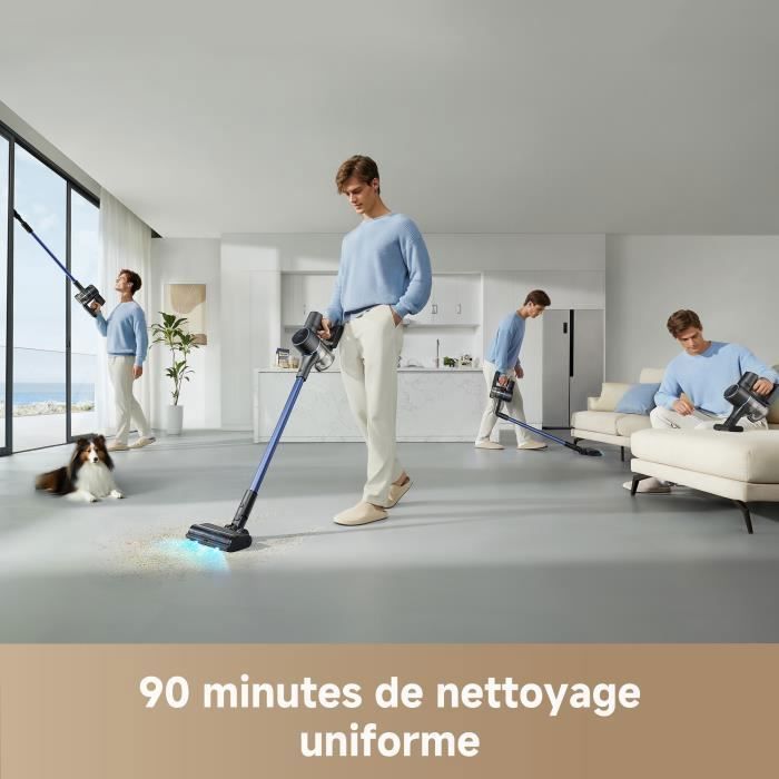 Aspirateur balai Mova S4 detect-150AW-90min-Bleu