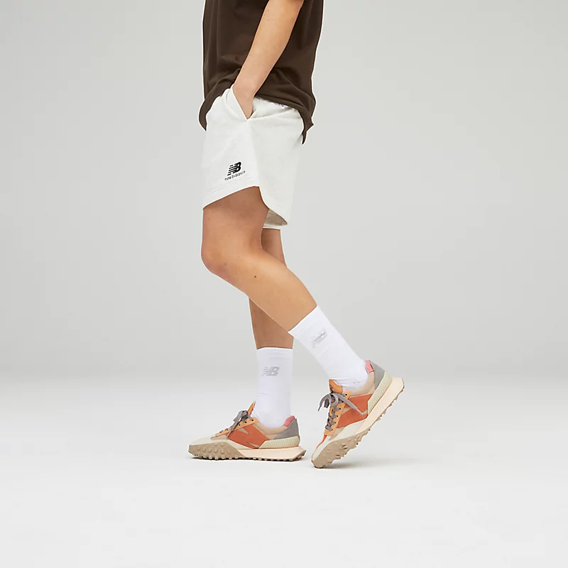 Unisex Uni-ssentials badstof shorts - SEA SALT HEATHER