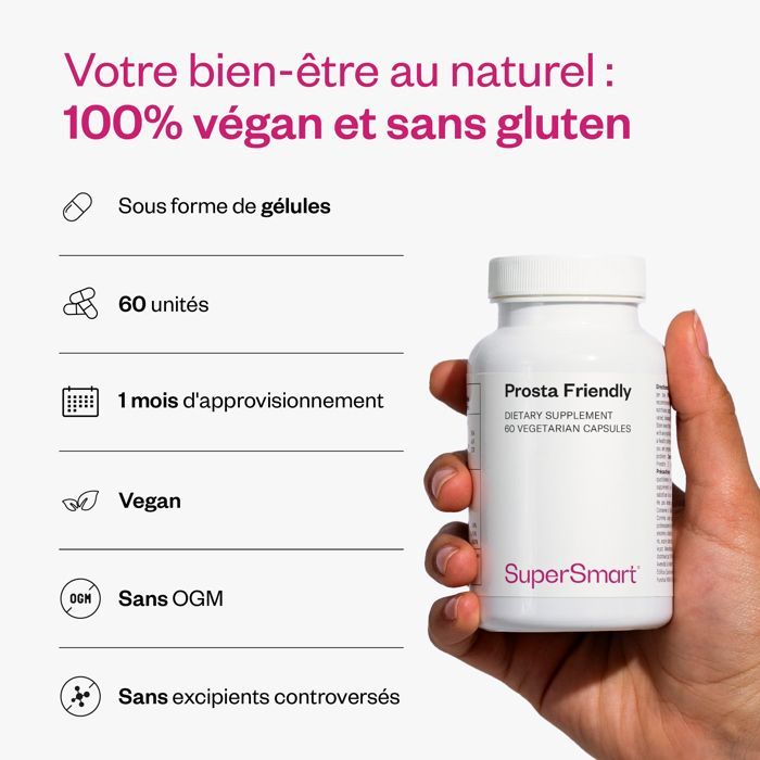 Prosta-vriendelijk - Cranberrypoeder - Helpt incontinentie te verminderen - Urinair comfort - Voedingssupplement - SuperSmart