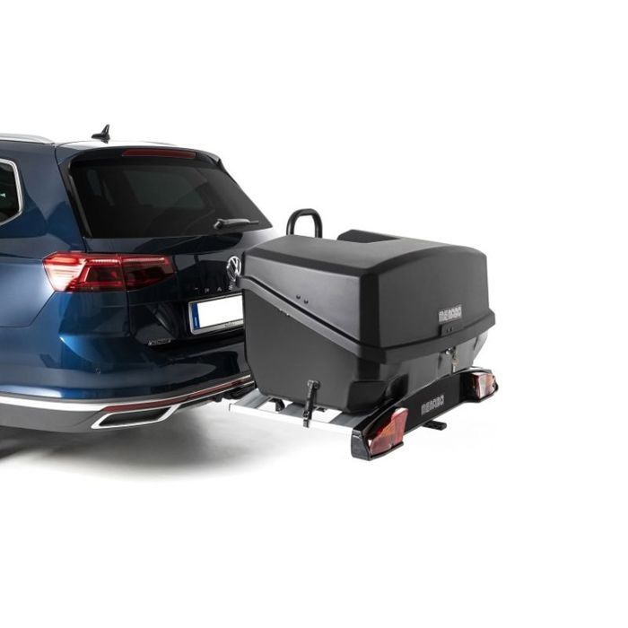 Porte-vélos 3 vélos + Coffre sur attelage 300L - Charge max 30 Kgs - Menabo Mizar + Alcor3