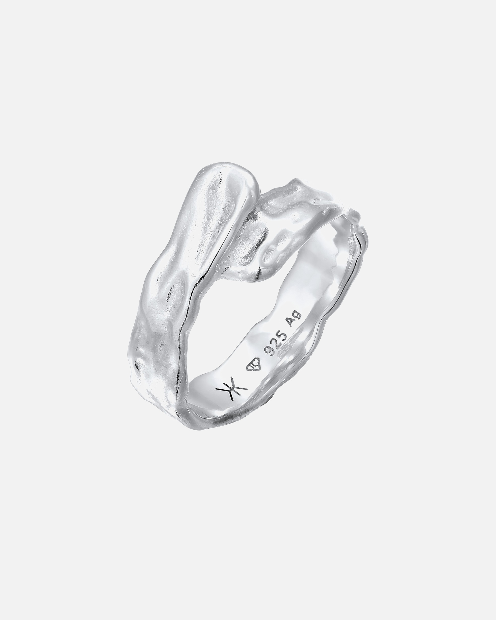 KUZZOI Kuzzoi Bague Homme Organique Argent Sterling 925