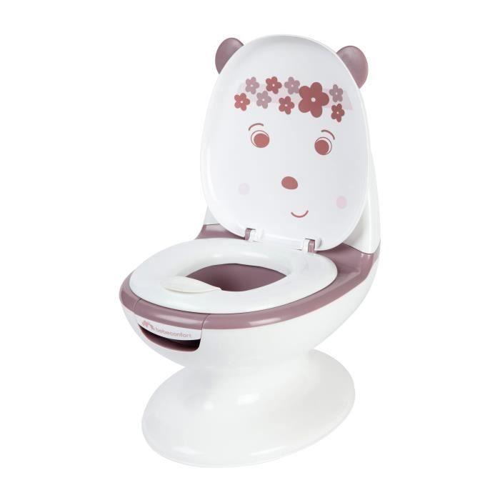 BEBECONFORT Mini Panda Toilet, Potty with Flushing Sound, Pink