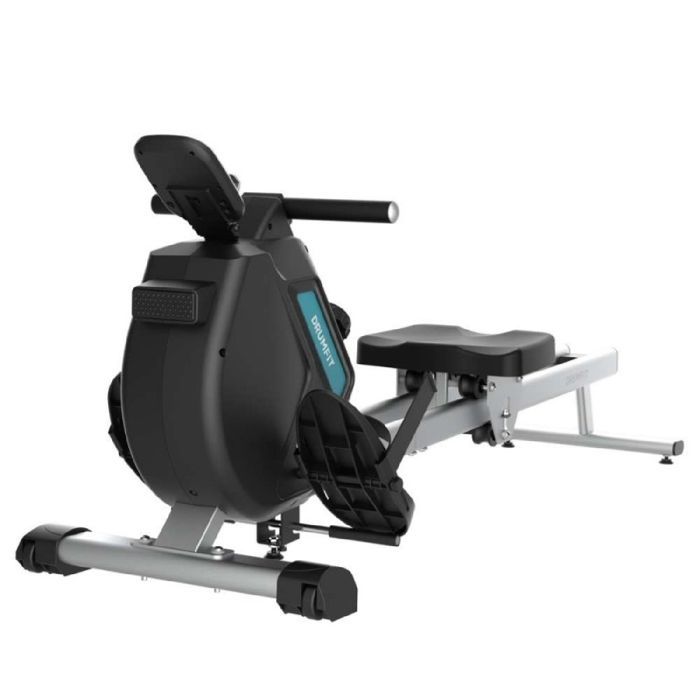 Máquina de remo plegable Cecotec DrumFit Rower 5500 Regatta. Sistema de resistencia magnética y diferentes niveles de intensidad.