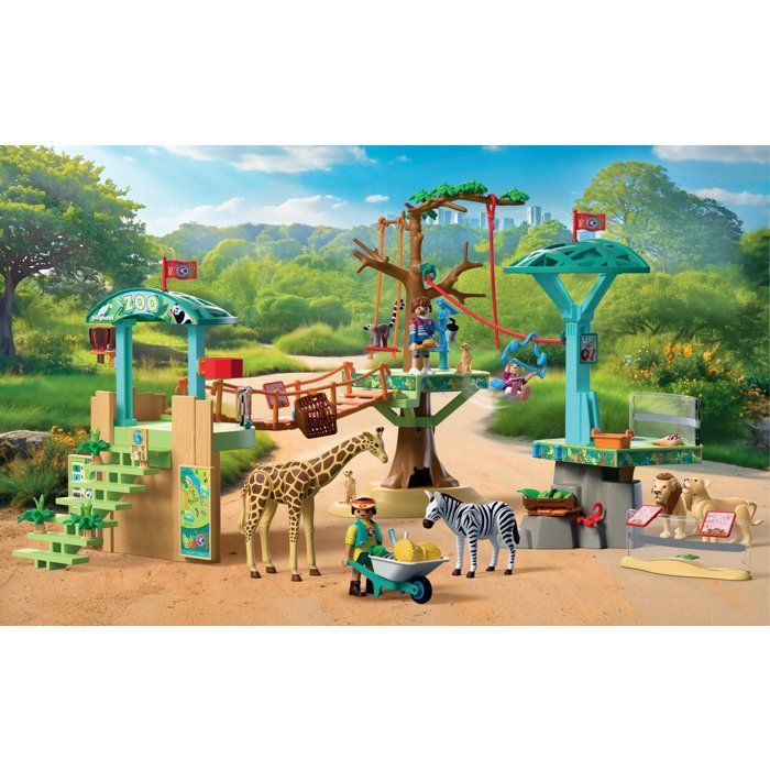 Playmobil 72070 Zoo : Parc aventure au milieu des animaux sauvages