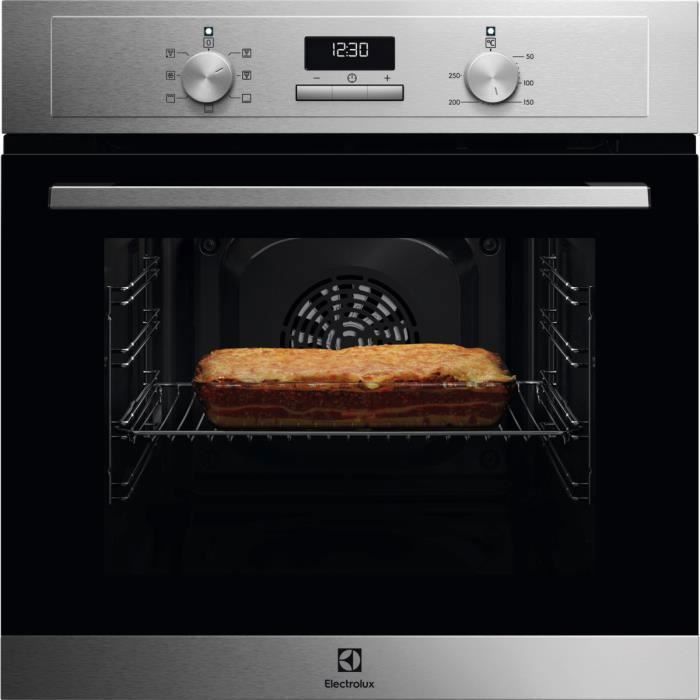 Horno empotrable Electrolux - Clase A - Limpieza AquaClean - Acero inoxidable resistente a las huellas dactilares - EOH3H00BX3
