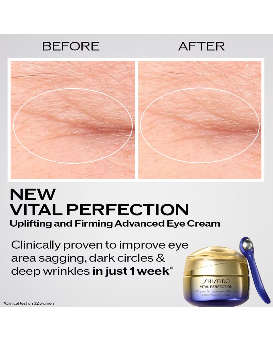 Cremă avansată pentru ochi SHISEIDO Vital Perfection, lifting și fermitate