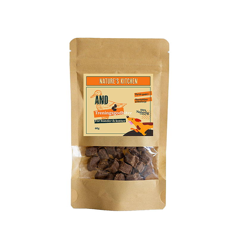 Trainingsleckerlis 60 g und Nature's Kitchen