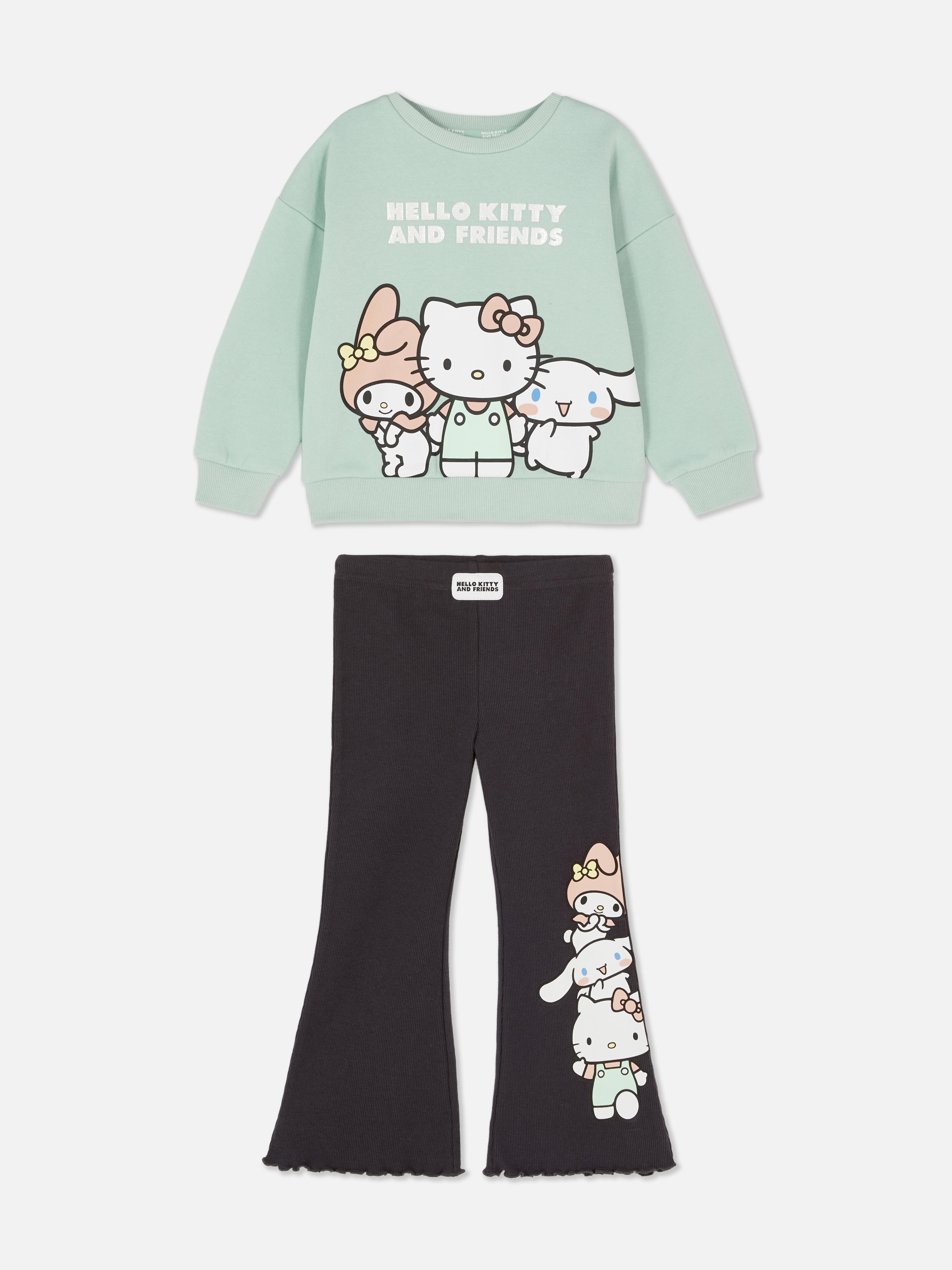 Hello Kitty und Freunde Sweatshirt und Leggings Sweatshirt und ausgestellte Leggings mit Hello Kitty-Motiven