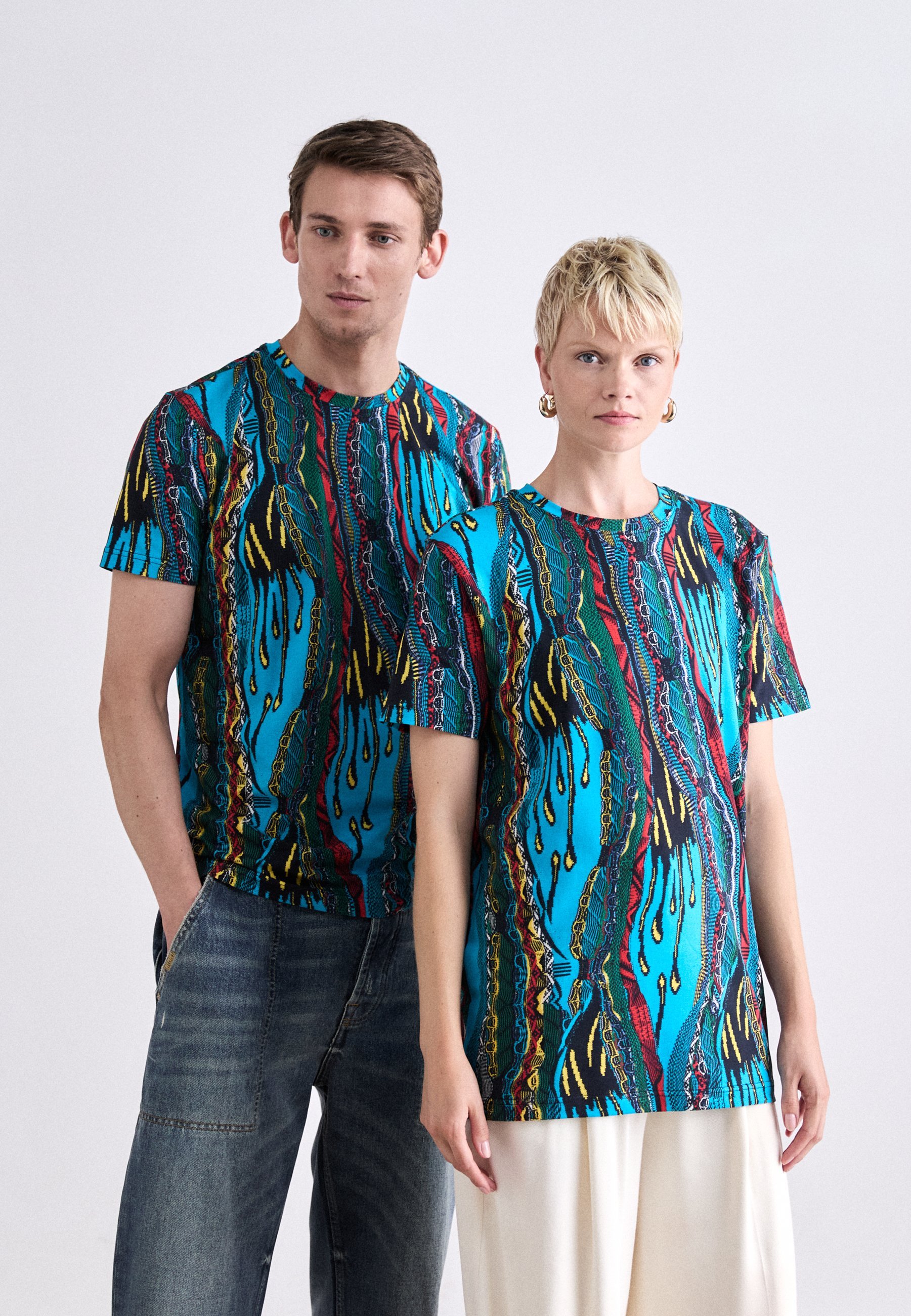 Carlo Colucci UNISEX - T-shirt stampata - leggero pretzel