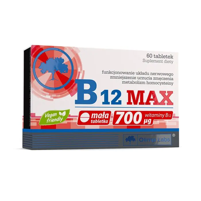 Olimp B12 Max, Suplement diety z witaminą B12, Tabletki