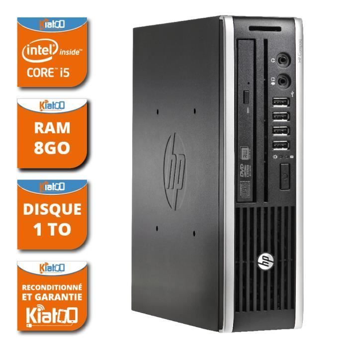 Ordenador de sobremesa HP 8200 USDT, procesador Intel Core i5, 8 GB de RAM, disco duro de 1 TB, reacondicionado, con garantía.