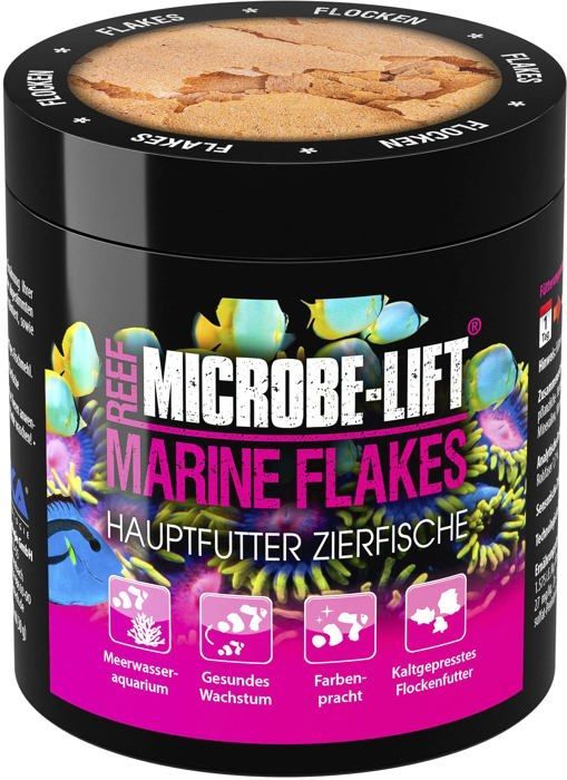 Microbe-Lift Marine Flakes MFS250G — nourriture en flocons pour poissons marins, 30 g