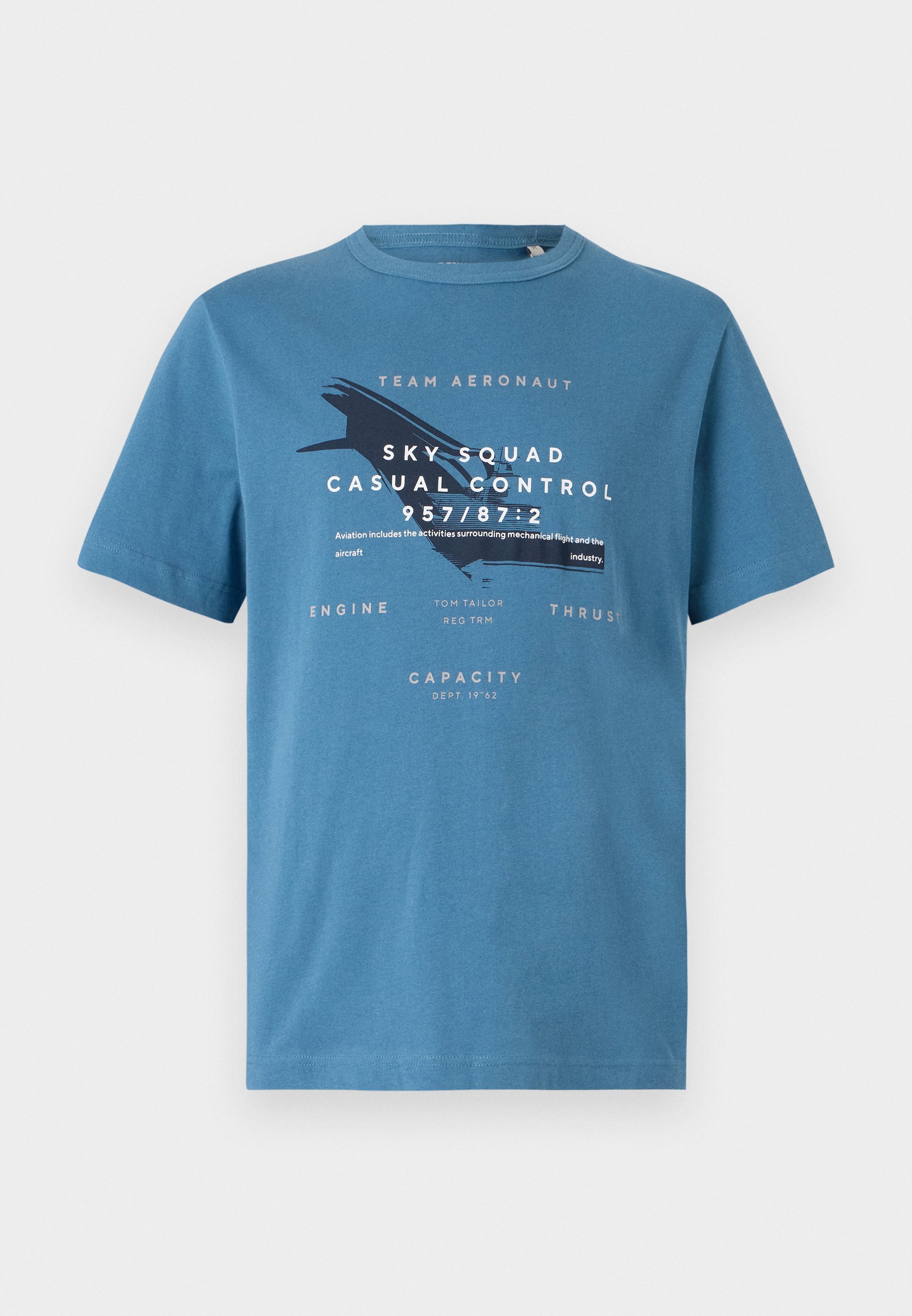 T-shirt imprimé TOM TAILOR - bleu sarcelle véritable
