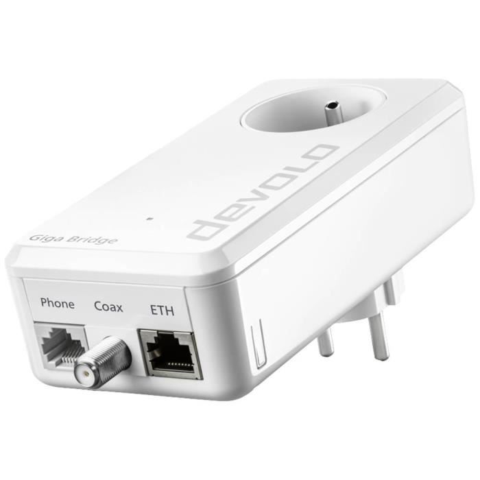Netwerkadapter - DEVOLO - Giga Bridge Telefoonlijn - Externe verbinding - Glasvezel