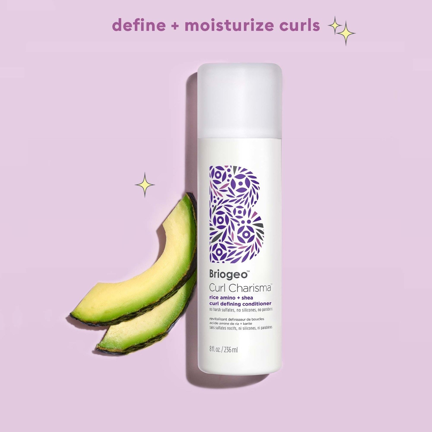 Briogeo Curl Charisma™ Curl Charisma™ rīsu aminoskābju un šī sviesta loku definējošs kondicionieris - 236 ml