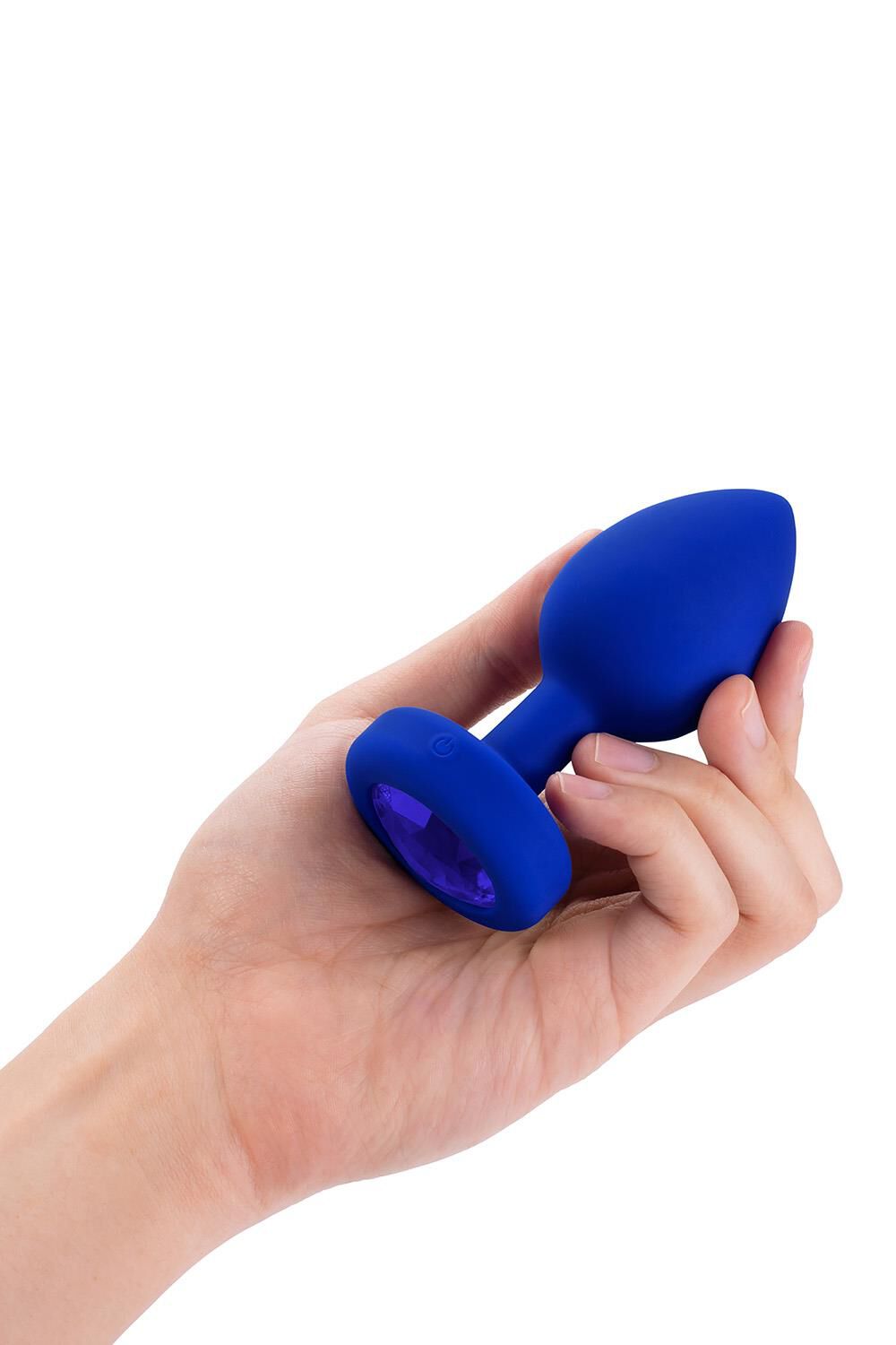B-Vibe vibrējošs dāvaniņu aizbāznis L/XL, tumši zils