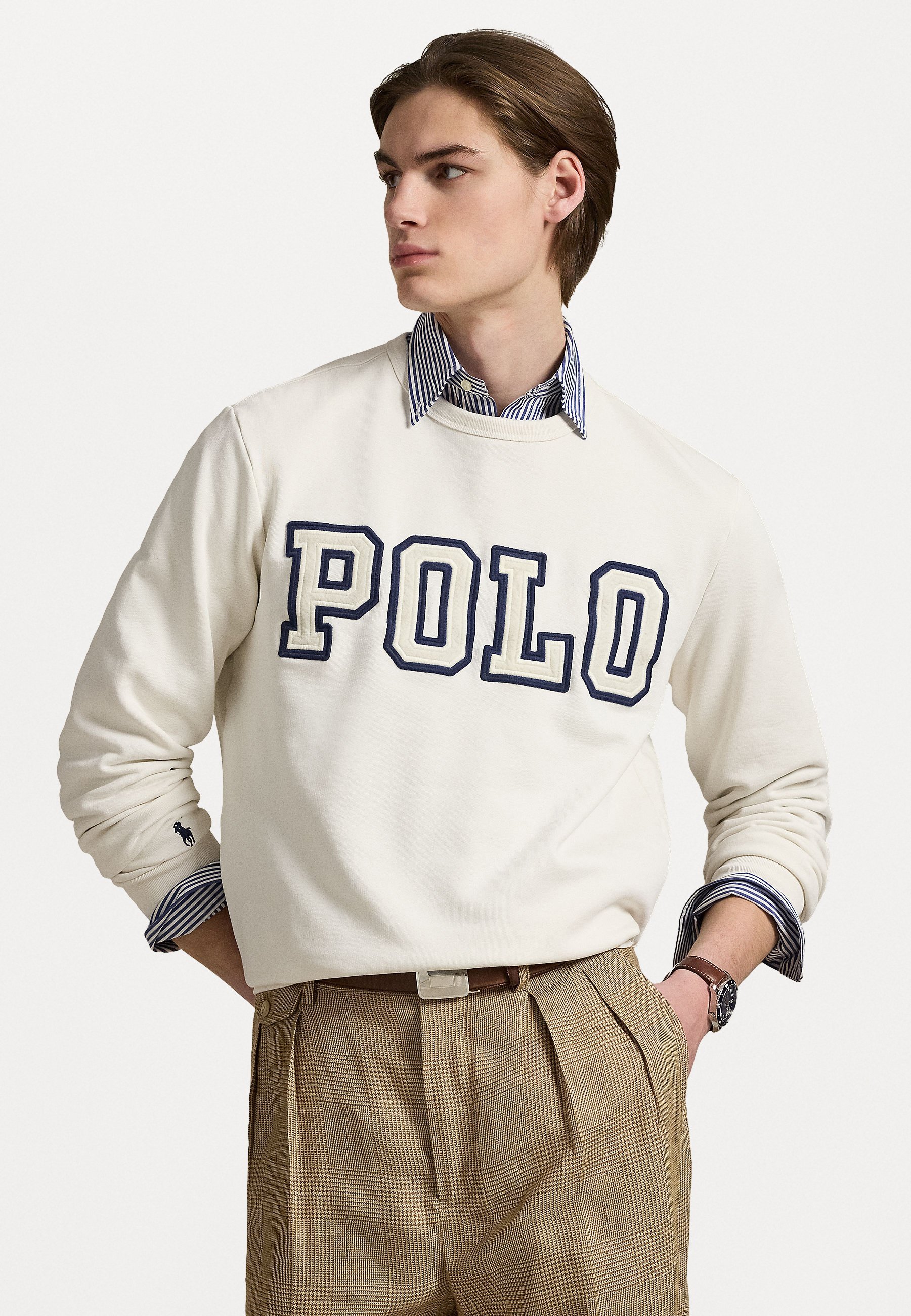 Felpa in pile con logo Polo Ralph Lauren - Felpa - nevis
