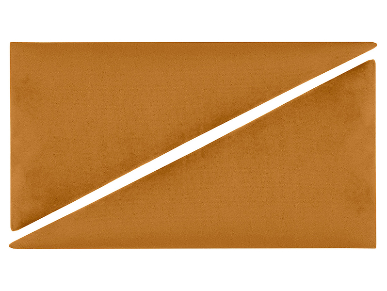 Komplet paneli tapicerowanych trójkątnych P 30x15 cm 2 szt. żółtych