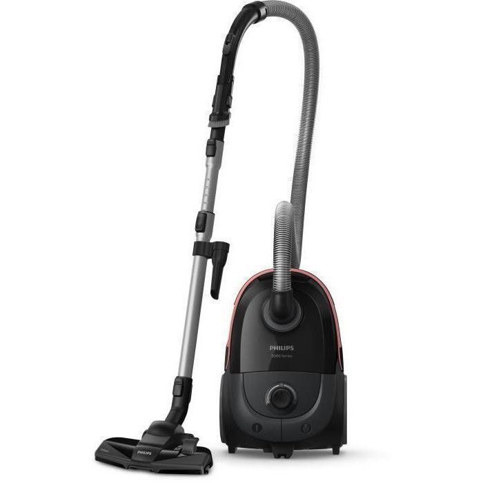 Aspirapolvere con sacchetto - PHILIPS - XD5123/10 - Serie 5000 - 900W - 77dB - Nero intenso
