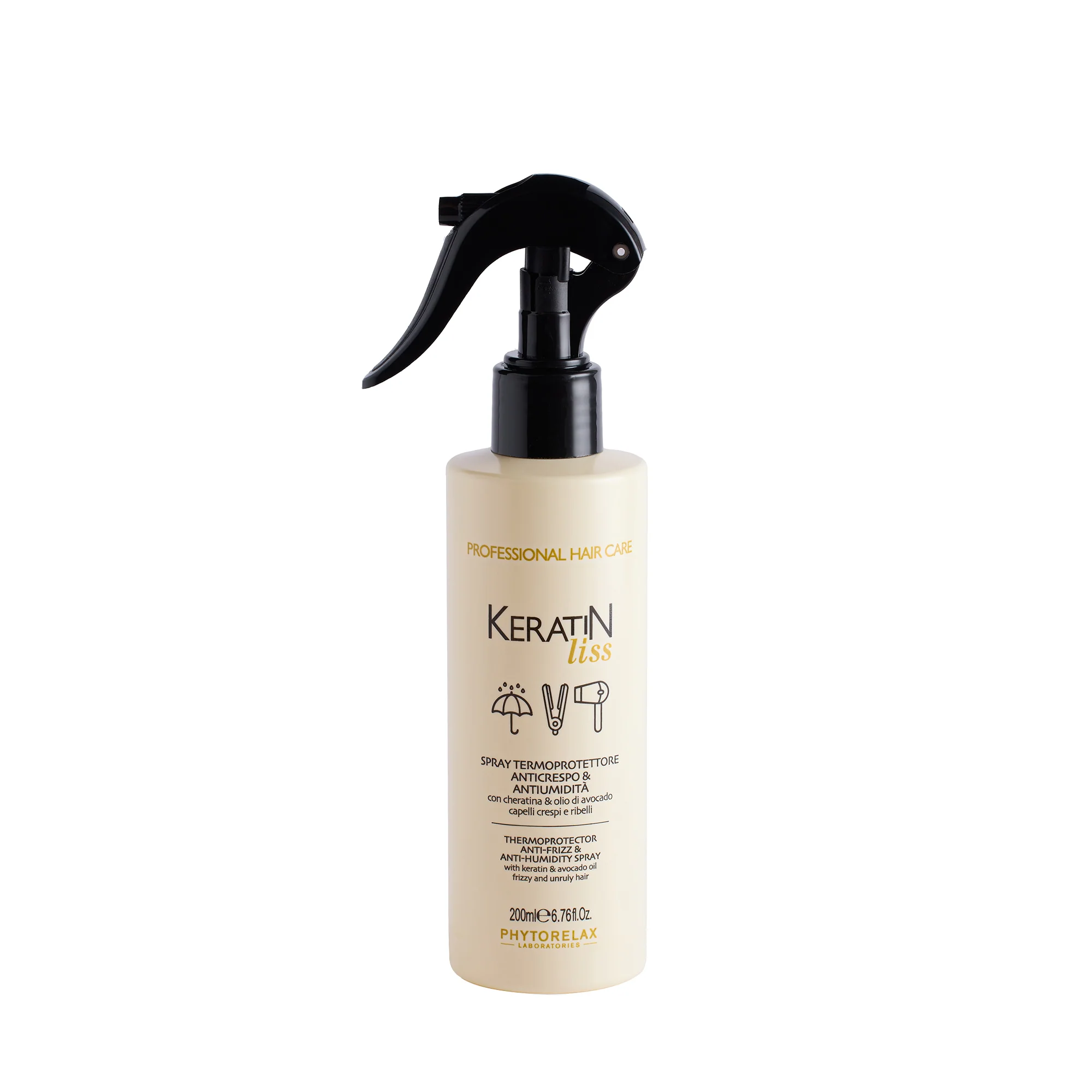 Keratin Liss Spray Termoprotettore Anticrespo & Antiumidità - Spray Termo Protettivo
