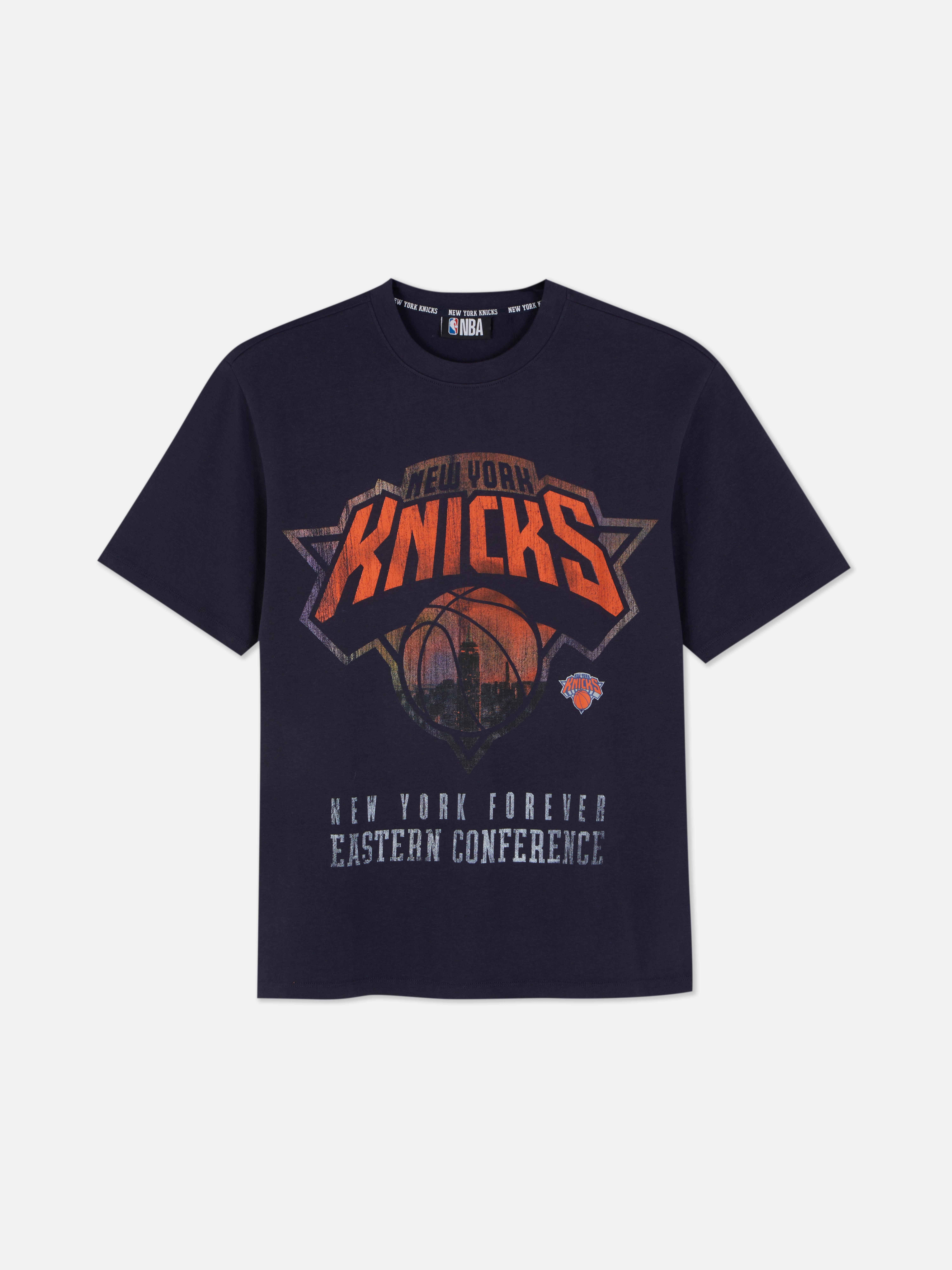 Tricou NBA New York Knicks cu imprimeu Un tricou sport cu guler rotund și imprimeuri NBA New York Knicks