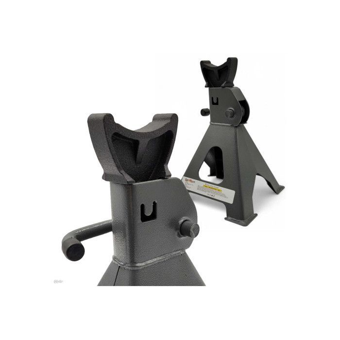 Par de soportes de gato de trinquete KraftMuller 3T PRO de 3 toneladas, con altura ajustable, para talleres mecánicos y garajes de automóviles.