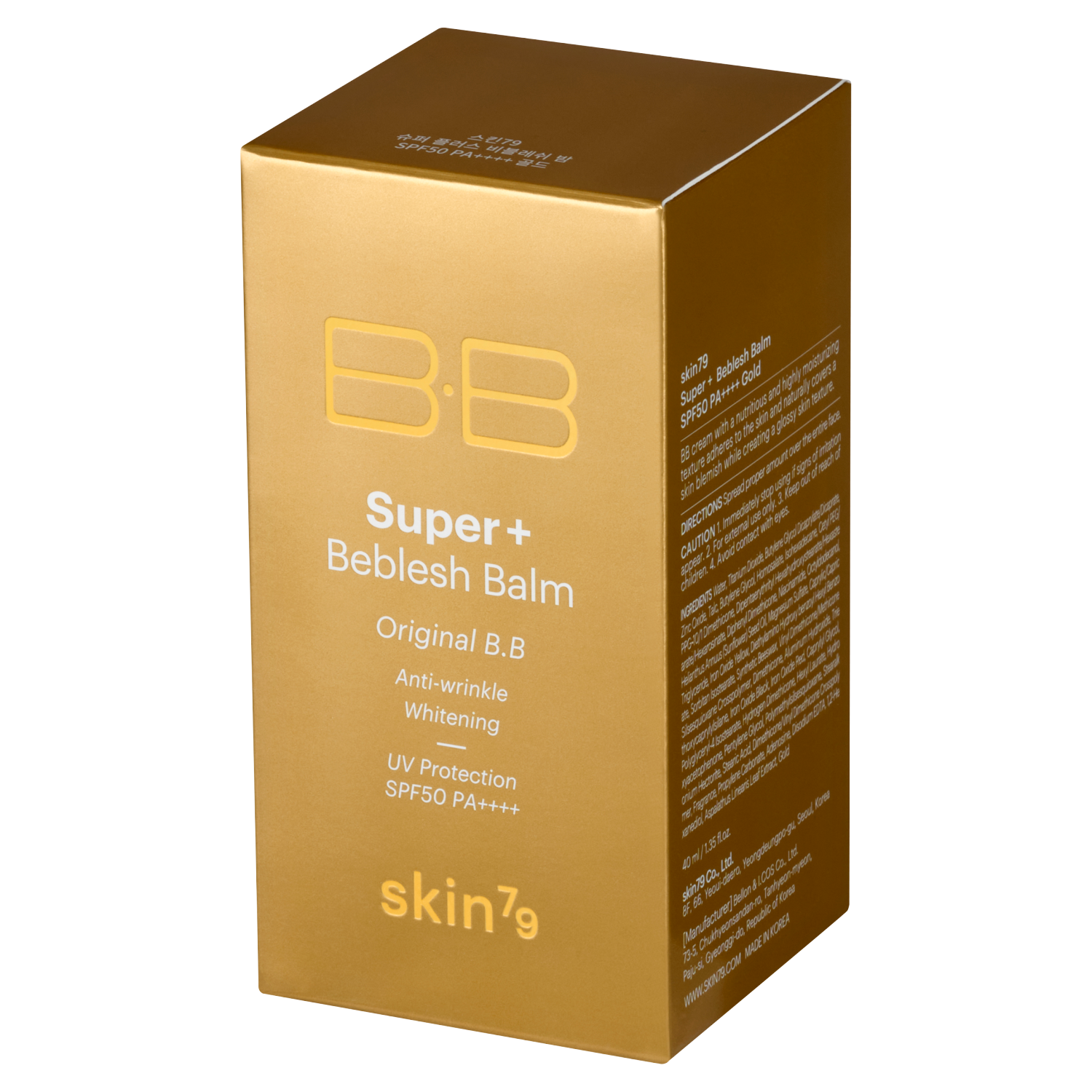 Skin79 Fugtgivende BB Ansigtscreme SPF50 40ml Super+ Beblesh Balm