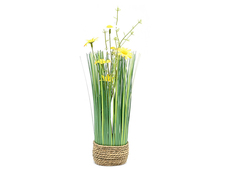Sztuczna trawa z kwiatami 34 cm mix wzorów