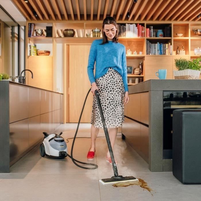 Plancha de vapor KARCHER SC 5 Easy Fix - 2250 W - 4,2 bar - Elimina hasta el 99,9% de virus y bacterias.