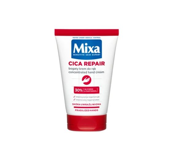Mixa Cica Repair  bogaty krem do rąk do skóry uwrażliwionej 50 ml