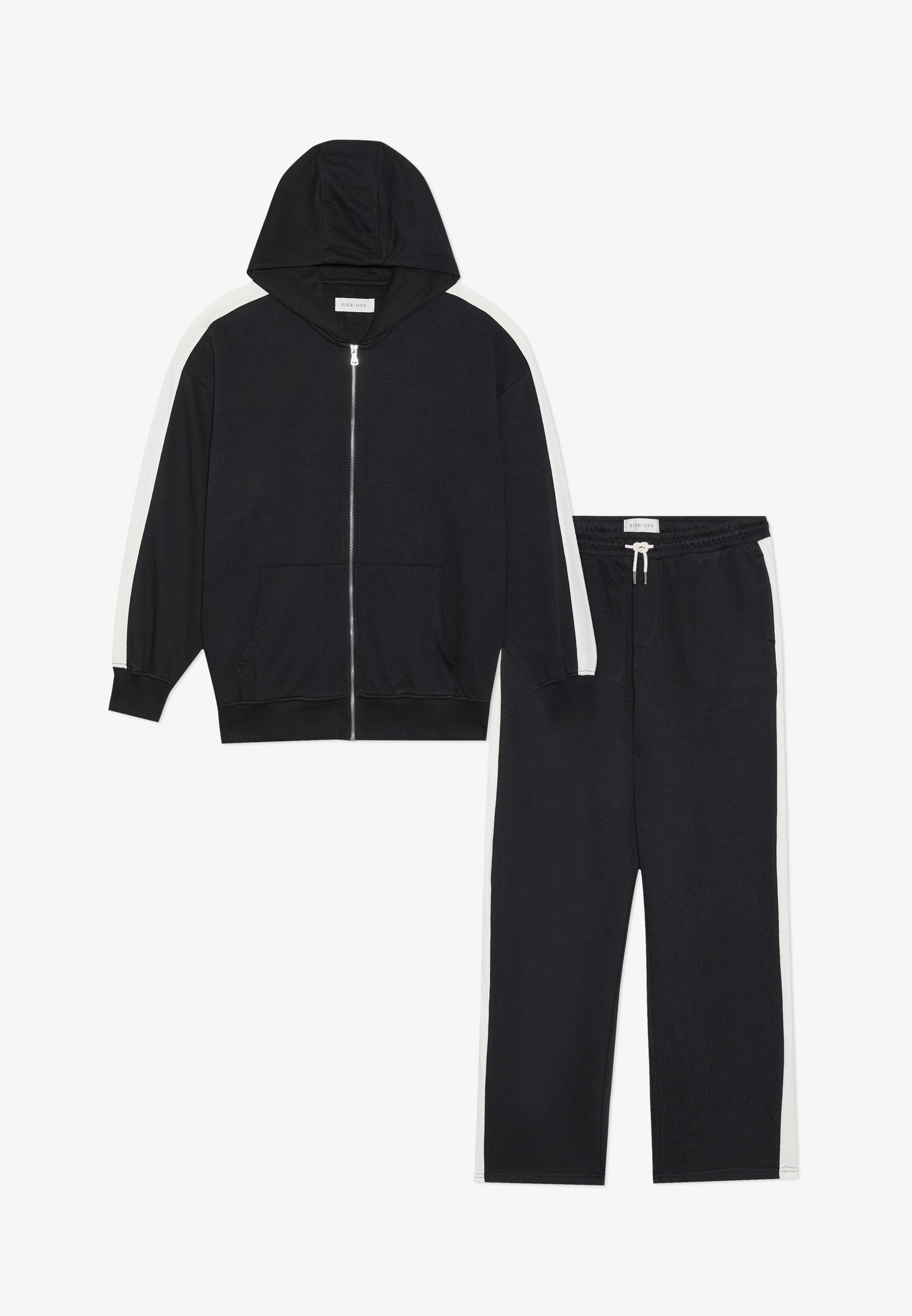 Pier One SET – Trainingsanzug – schwarz