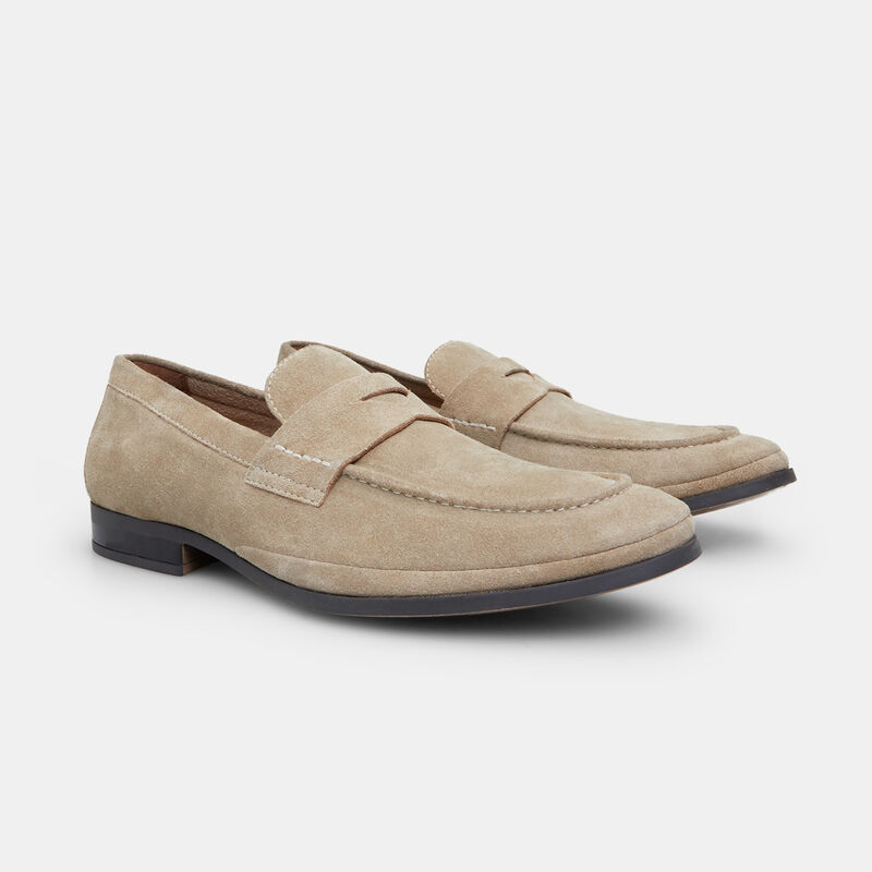 BATA Mokasyny zamszowe męskie