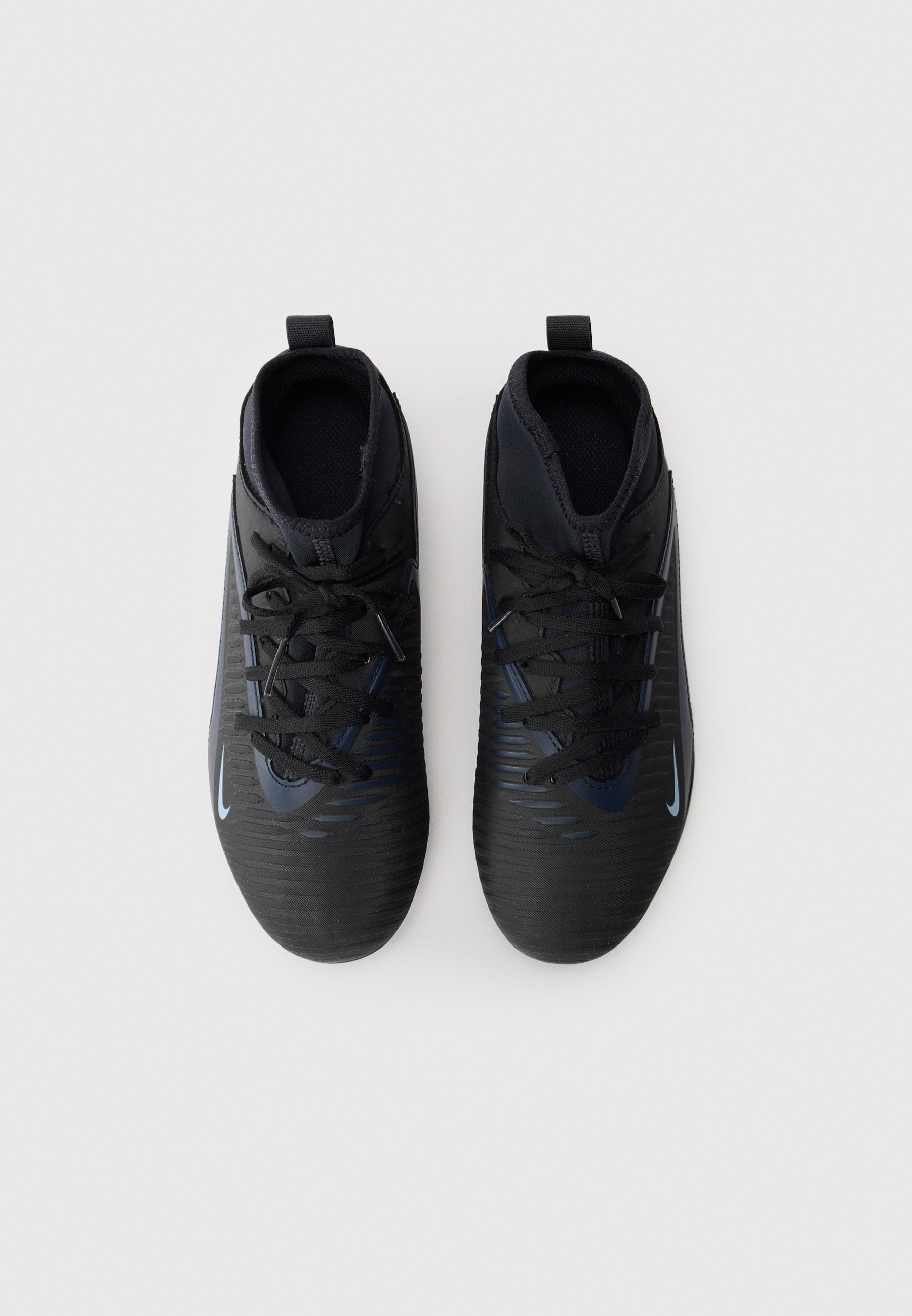 Nike Performance PHANTOM 6 HIGH CLUB UNISEX - Fußballschuhe für festen Boden - Schwarz/Hellblau