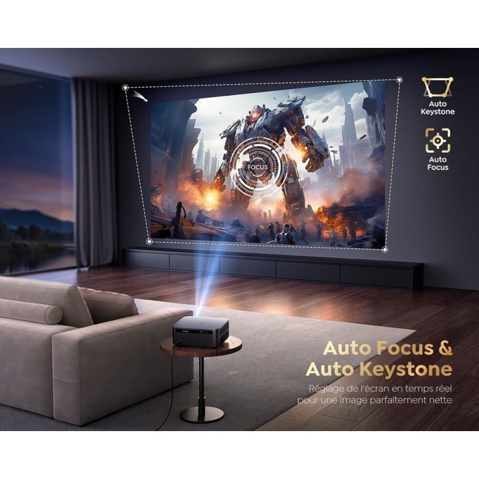 4K-videoprojector - BAZARLAND30 - K12 - 1500 ANSI lumen - WiFi 6 - Bluetooth 5.2