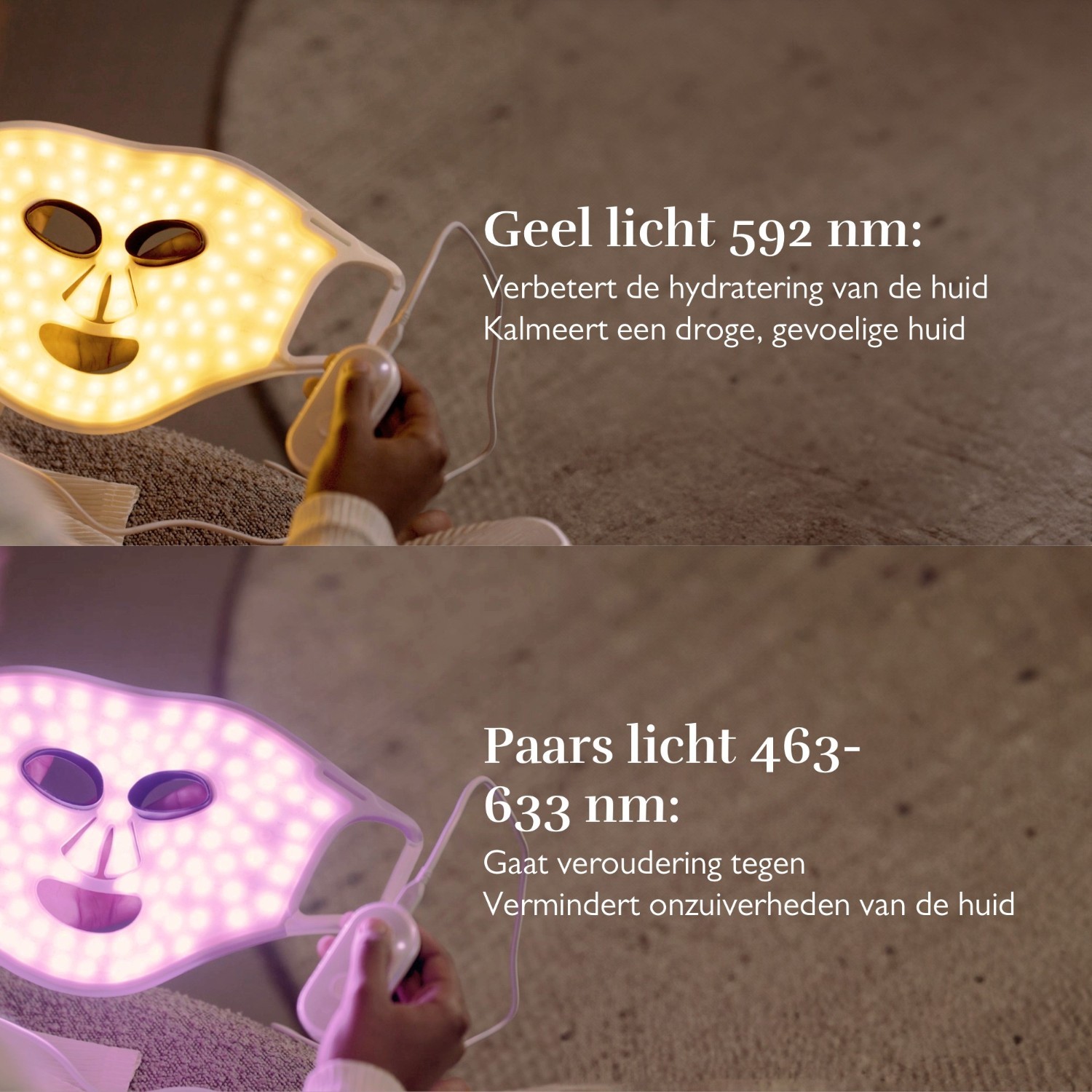 Masážny prístroj na tvár Silk'n s LED maskou na tvár (100 LED diód) – 1 kus