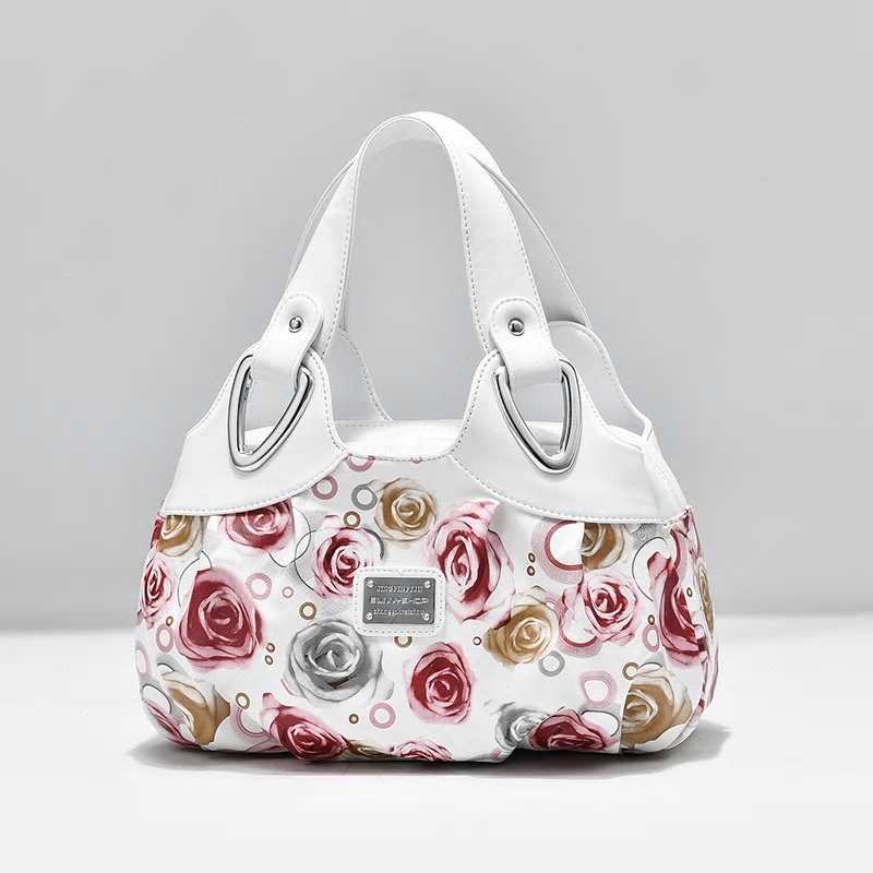 Sac à main de luxe imprimé en cuir PU avec poignée, sac cabas grande capacité pour femme, sac à bandoulière, sac shopping 2021