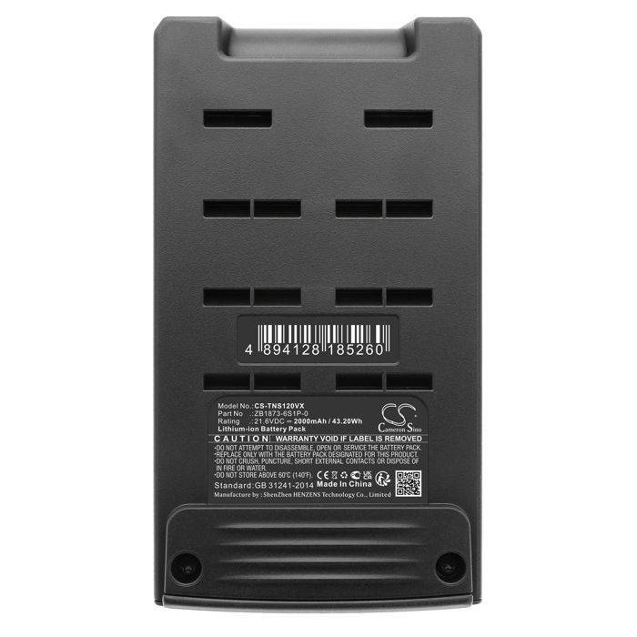 TECHTEK CS-TNS120VX Battery compatible with [Tineco] P1, Pure One S12, Pure One S12 Pro, R1, S1, T1, X1 replaces ZB1873-6S1P-0, p