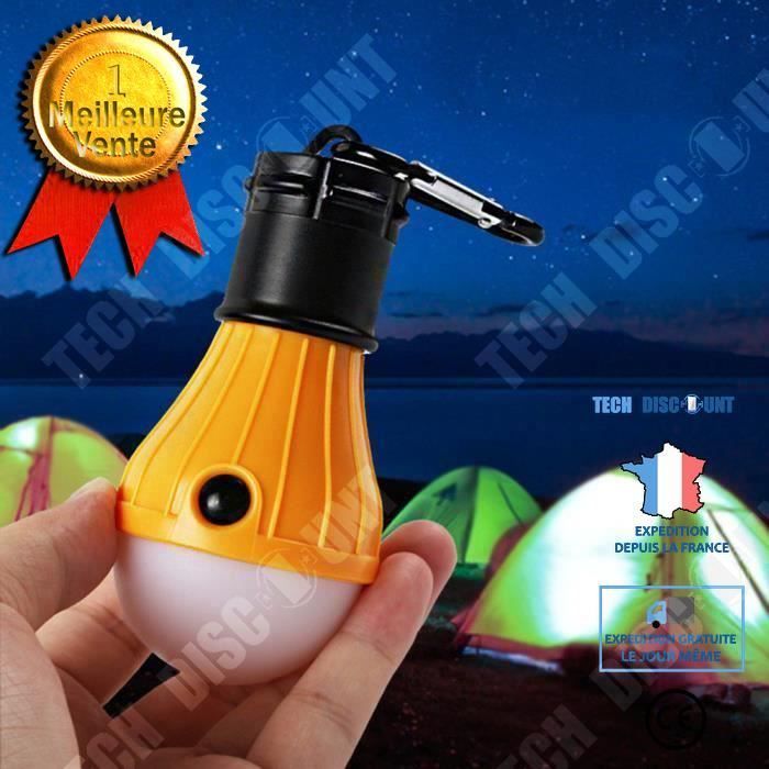 TD® Furniture Light - LED Bulb Hanging Light - Camping Tent Portable Fishing Lantern Lamp Yellow