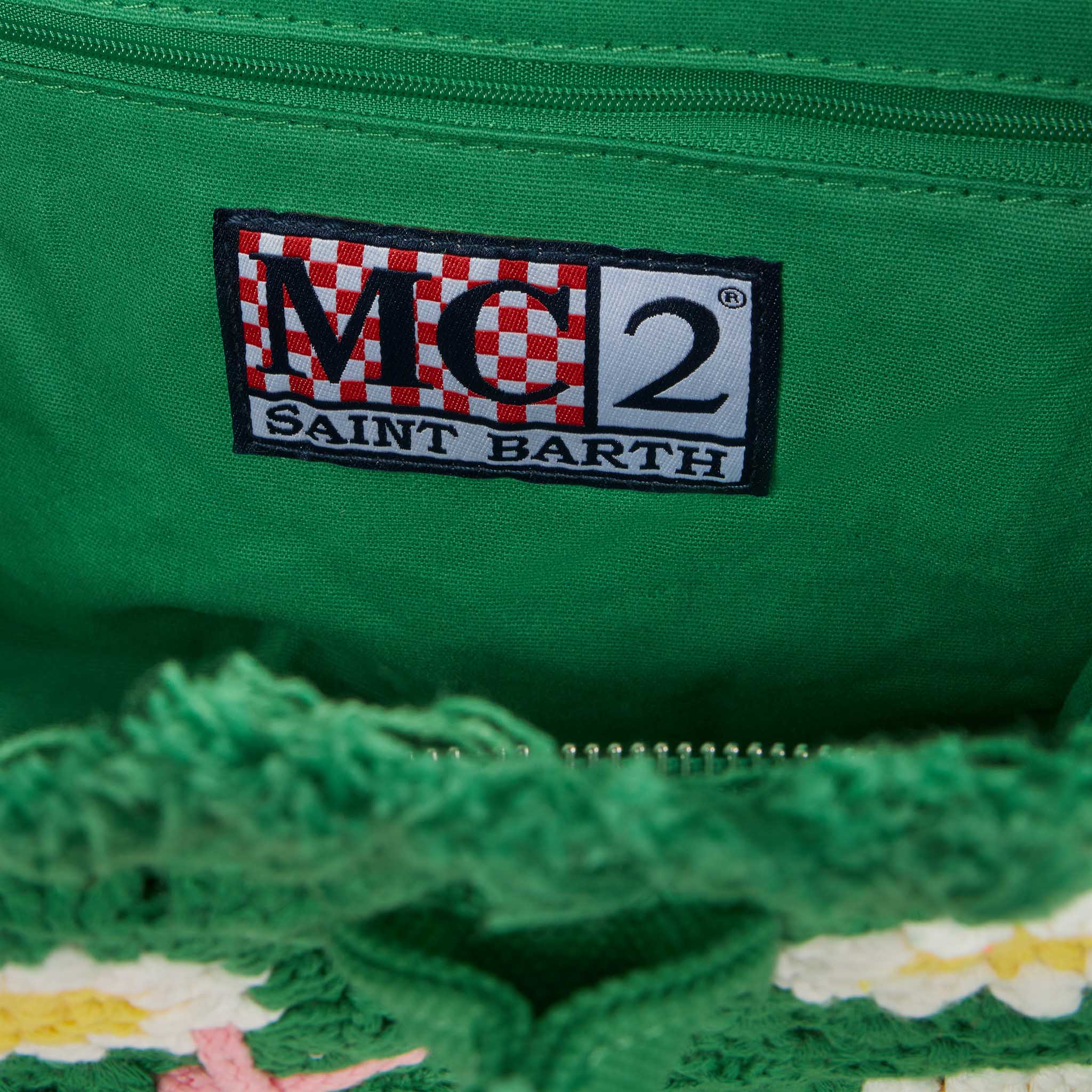 Colette tas met gehaakt bloemenpatch