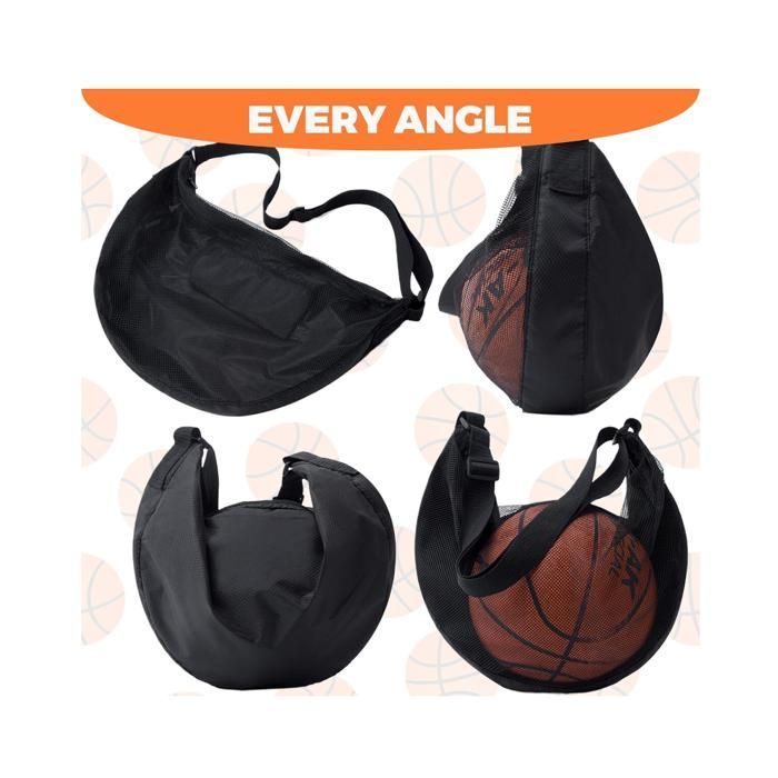 Basketball Backpack, Mesh Pocket, Basketball Accessories, backpack, basketball bag, mesh pocket with carabiner
