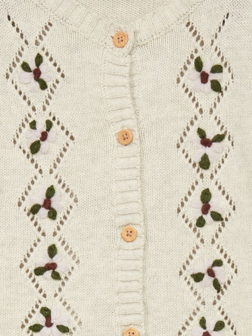 Opengebreid vest - BEIGE