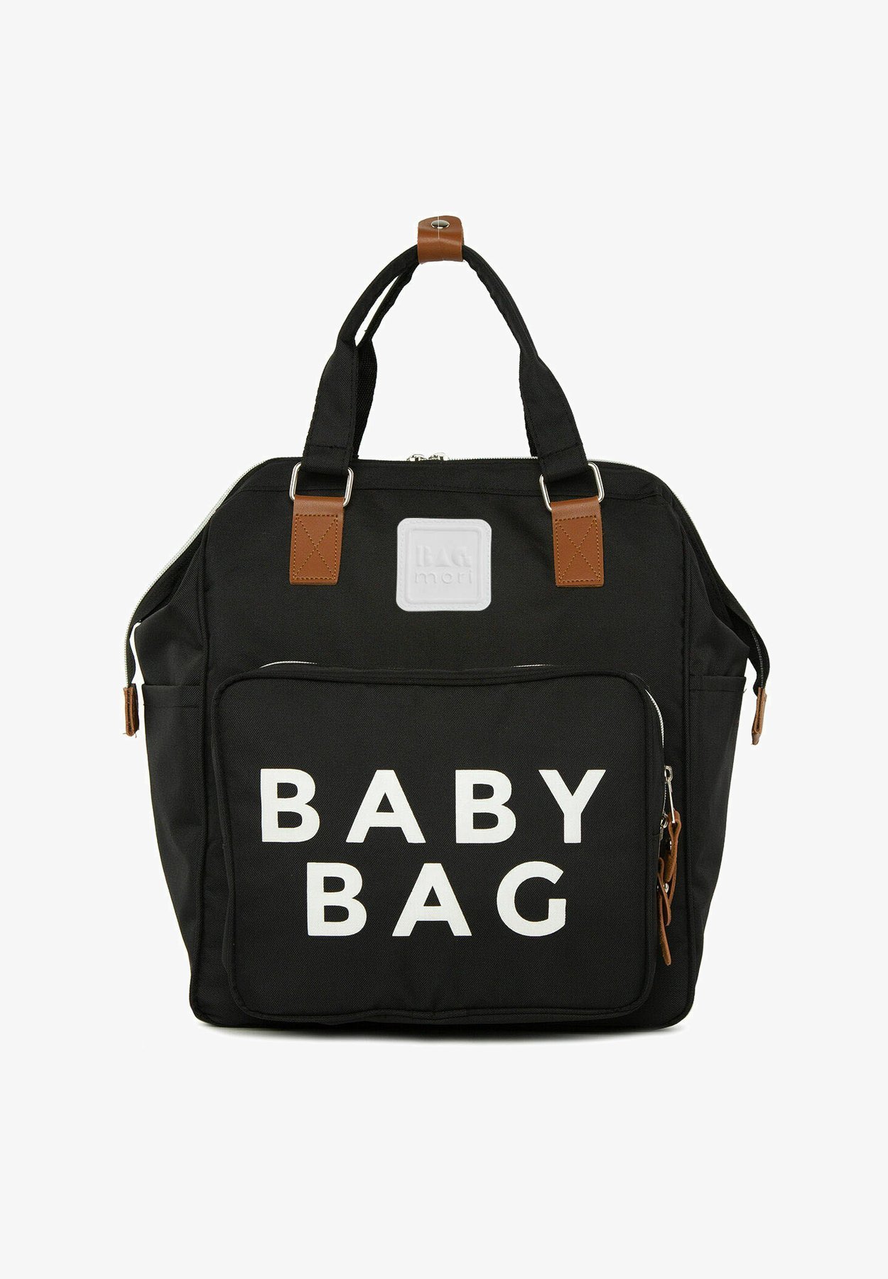 Bagmori BABY TAS BEDRUKTE LUIERTAS RUGZAK - Babyverschoontas - zwart
