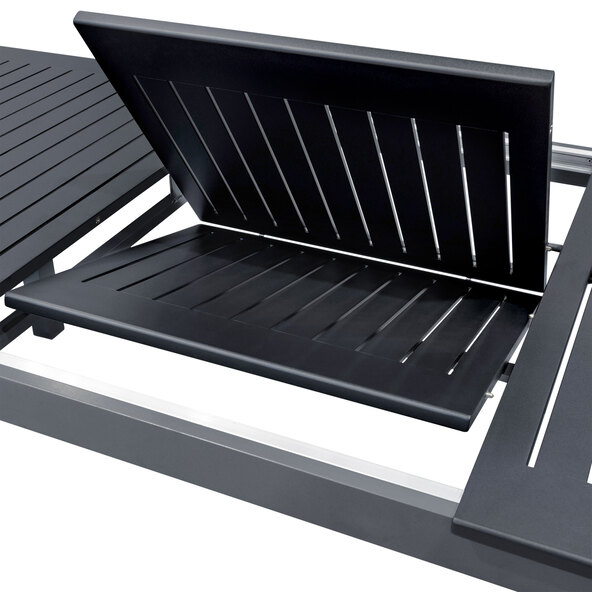 Uitschuifbare aluminium tafel, 220/280 x 100 cm