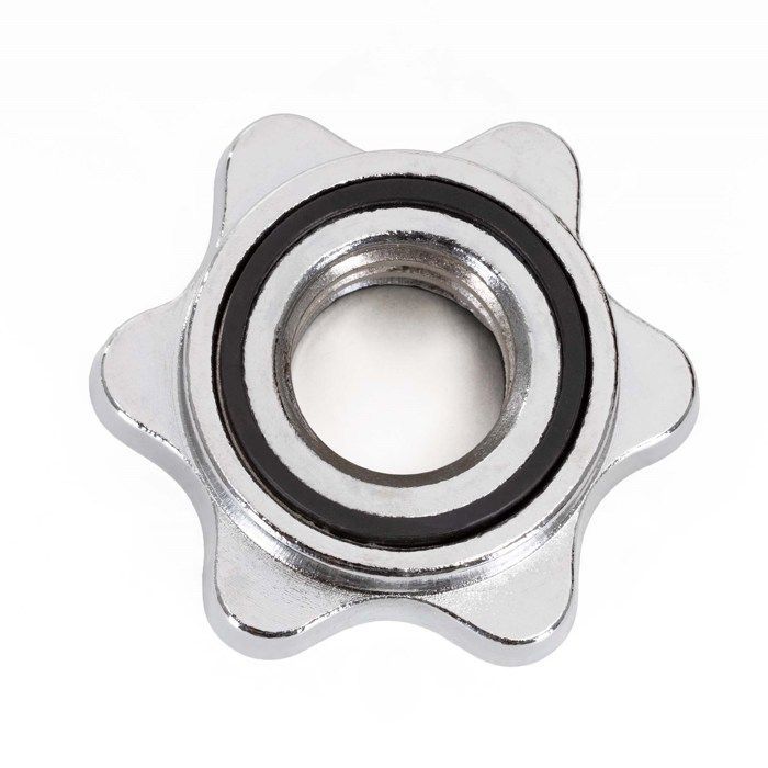 Short barbell for weight training - SPRINGOS - 48 cm - 28 mm - Chrome-plated steel - Knurled handle