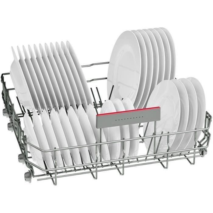Lave-vaisselle pose libre BOSCH SMS4EMW01F SER4 - 14 couverts - Induction - L60cm - 42 dB - tiroir à couverts - Blanc