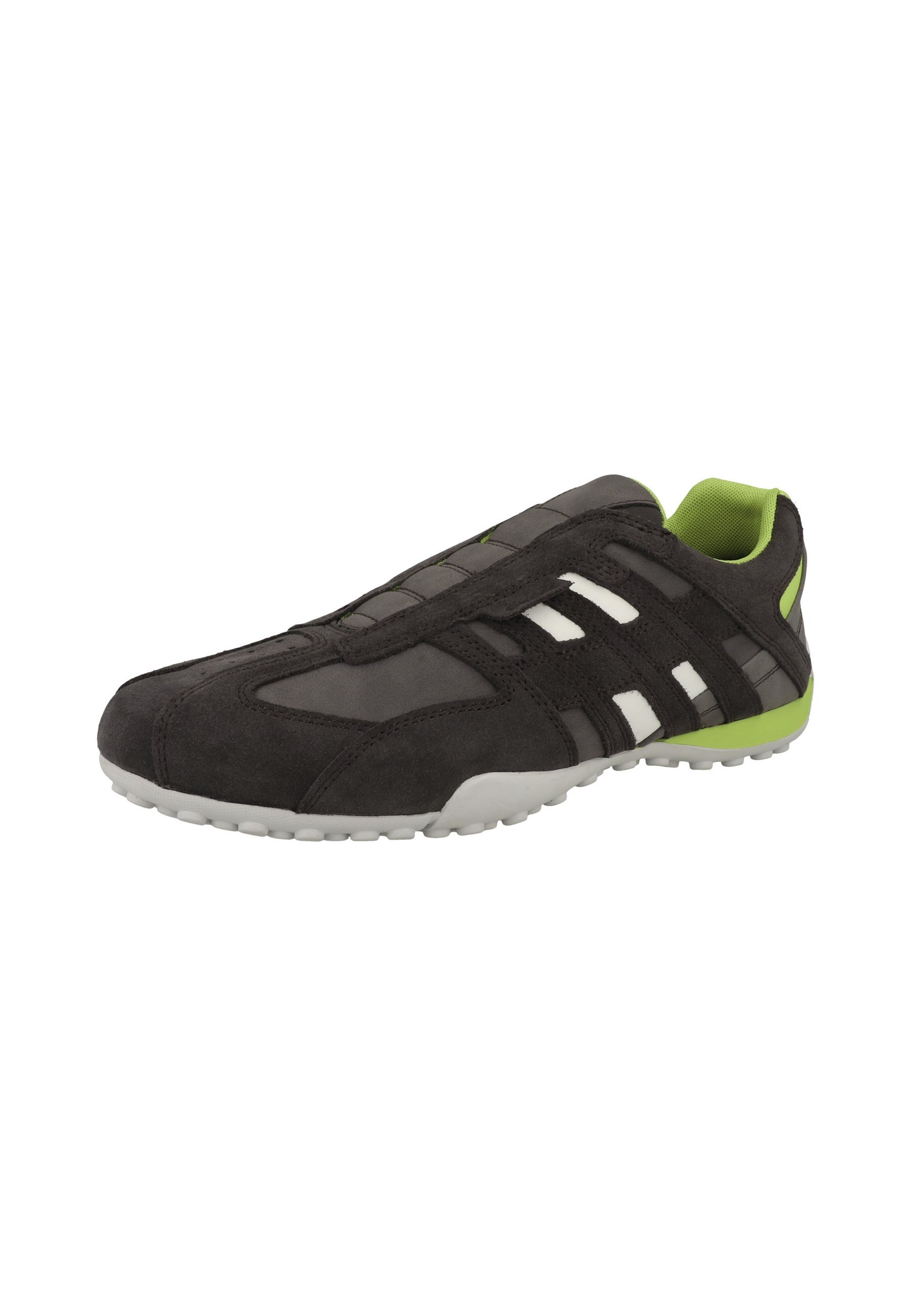 Geox SNAKE - Slip-ons - Graphit-Limettengrün Ubekces